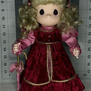 Precious Moments Pink and Red Doll with Accessories